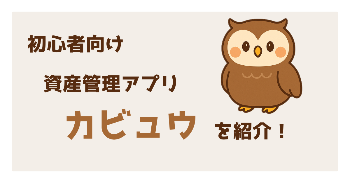 資産管理アプリカビュウを紹介！